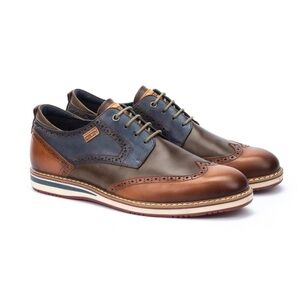 Pikolinos Men's Avila M1T-4191C1 dress shoes in brandy leather